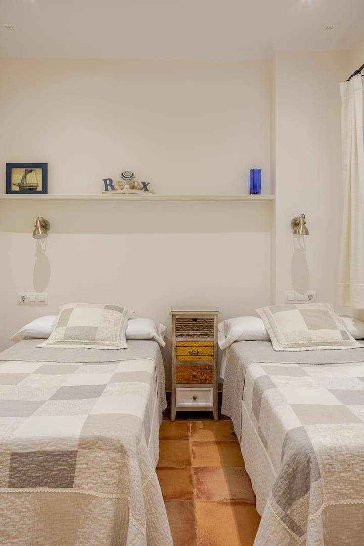 Dormitorio del apartamento La Perla de Puerto Sherry