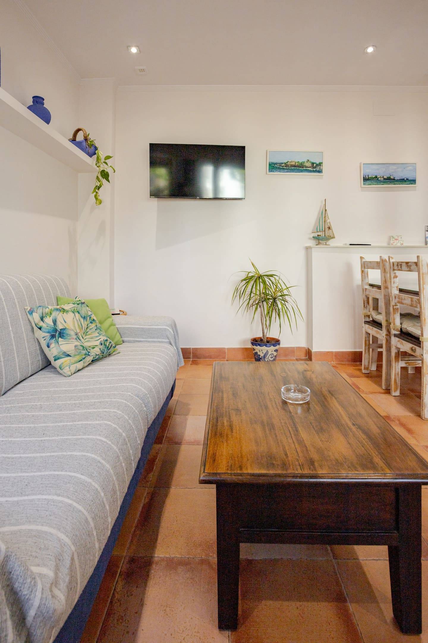 Salón del apartamento La Perla de Puerto Sherry